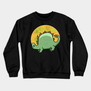 Dinosaur Stegosaur Dino Cartoon Crewneck Sweatshirt